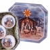 Julekuler Flerfarget Papir Polyfoam Fødselskirke/Betlehem 7,5 x 7,5 x 7,5 cm (5 enheter)
