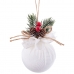 Palle di Natale Bianco Multicolore Vellutino Foam 6 x 6 x 6 cm (8 Unità)
