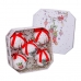 Christmas Baubles White Multicolour Paper Polyfoam Socks 7,5 x 7,5 x 7,5 cm (5 Units)
