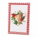 Weihnachtsbaumkugeln Rot Bunt Papier Polyfoam 7,5 x 7,5 x 7,5 cm (6 Stück)