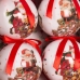 Bolas de Navidad Rojo Multicolor Papel Polyfoam 7,5 x 7,5 x 7,5 cm (6 Unidades)