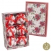 Bolas de Navidad Multicolor Papel Polyfoam Flor 7,5 x 7,5 x 7,5 cm (6 Unidades)