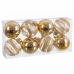 Коледни топки Златен Пластмаса 8 x 8 x 8 cm (8 броя)