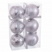 Bolas de Navidad Plata Plástico Ciervo 8 x 8 x 8 cm (6 Unidades)