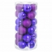 Christmas Baubles Purple Plastic Glitter 6 x 6 x 6 cm (30 Units)