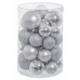Ёлочные шарики Серебристый Пластик Пурпурин 12,5 x 12,5 x 27 cm (27 штук)