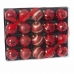 Bombki świąteczne Czerwony Plastikowy 6 x 6 x 6 cm (20 Sztuk)