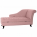 Canapé chaise longue DKD Home Decor Rose 165,5 x 69 x 83 cm Mousse Noir Métal Bois Plastique Rose clair