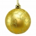 Weihnachtsbaumkugeln Gold Kunststoff 6 x 6 x 6 cm (12 Stück)