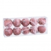 Коледни топки Розов Златен Polyfoam Състав 6 x 6 x 6 cm (10 броя)
