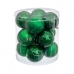 Ёлочные шарики Зеленый Пластик 8 x 8 x 8 cm (12 штук)