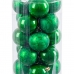 Vianočné gule zelená Plastické 6 x 6 x 6 cm (20 kusov)