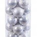 Ёлочные шарики Серебристый Пластик 6 x 6 x 6 cm (20 штук)