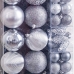 Karácsonyi díszek Ezüst színű (50 egység)