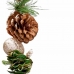 Božični venec Zlat Naraven Plastika Foam Ananasi 150 cm