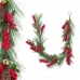 Vánoční řetěz Červený Zelená Plastické Ananasy 140 cm