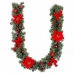 Vánoční řetěz Červený Zelená Plastické materiál 180 cm