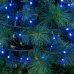 Ghirlanda di Luci LED 25 m Azzurro Bianco 6 W Natale