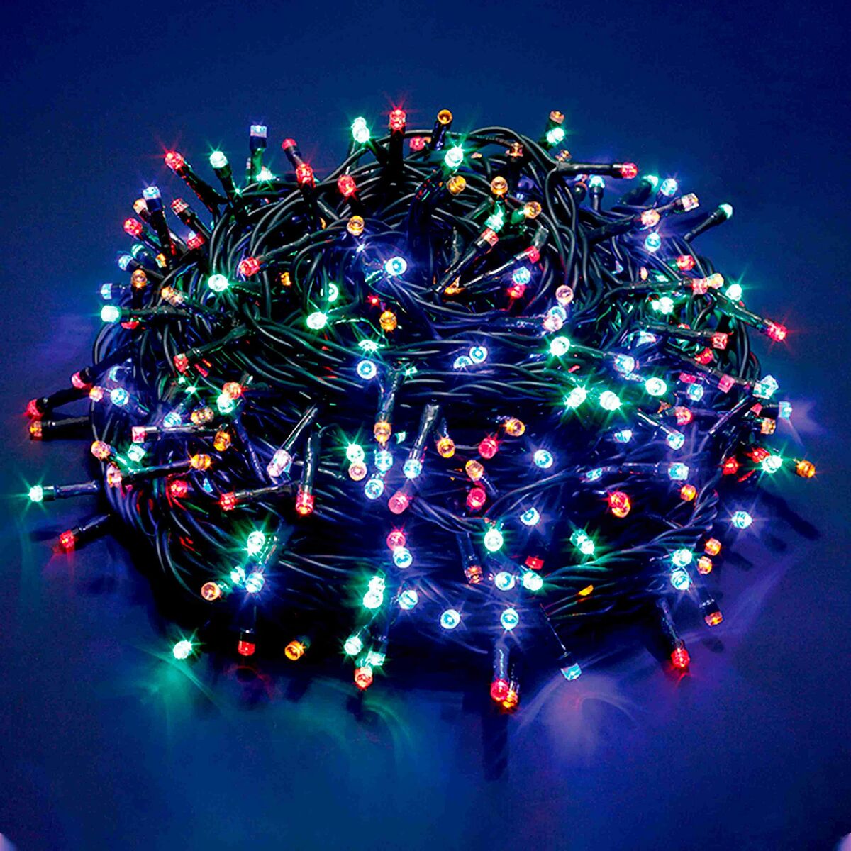 Grinalda de Luzes LED 37,5 m Multicolor