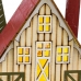 Коледна Украса Многоцветен Дървен Къща 14 x 9 x 14 cm