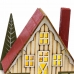 Коледна Украса Многоцветен Дървен Къща 14 x 9 x 14 cm