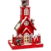 Christmas bauble Red Wood House 17 x 18 x 56 cm