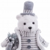 Božićni ukras Bijela Siva pješčani Materijal Polarni medvjed 10 x 13 x 28 cm