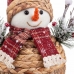 Vianočná ozdoba Viacfarebná Polyfoam Látka Snehová bábika 25 x 14 x 21 cm