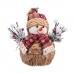 Ornament de Crăciun Multicolor Polyfoam Țesătură Om de Zăpadă 20 x 12 x 17 cm