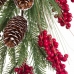 Uksenagi Jõulud Punane Roheline Naturaalne Plastmass Ananassid 42 cm