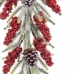 Appendino per Porte Natale Rosso Multicolore Plastica Ananas 63 cm
