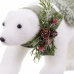 Christmas bauble White Multicolour Plastic Polyfoam Fabric Bear 13 x 32 x 15 cm