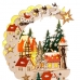 Vánoční ozdoba Vícebarevný Přírodní Dřevo 19 x 8 x 22 cm