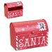 Christmas bauble Red Metal Letterbox 15 x 8,5 x 10,5 cm