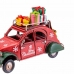 Božićni ukras Crvena Pisana Metal Automobil 16 x 7 x 9,5 cm