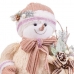Vianočná ozdoba Viacfarebná Plastické Polyfoam Látka Snehová bábika 19 x 16 x 22 cm