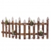 ozdoby świąteczne Wielokolorowy Naturalny Drewno Plastikowy Ogrodzenie 98 x 40 x 1,5 cm