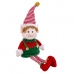 Vianočná ozdoba Viacfarebná Foam Látka Dieťa Elf 40 cm