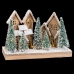 Christmas bauble White Green Natural Wood Plastic Town 45 x 18 x 30 cm