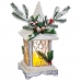Ornament de Crăciun Alb Lemn Plastic Lucerna 14,5 x 14,5 x 32 cm