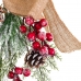 Appendino per Porte Natale Bianco Rosso Verde Naturale Rattan Plastica 55 cm