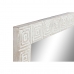 Nástěnné zrcadlo Home ESPRIT Bílý Přírodní mangové dřevo Indián 94 x 3 x 140 cm