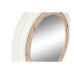 Espelho de parede Home ESPRIT Branco Castanho Natural Abeto Mediterrâneo 65 x 6 x 65 cm
