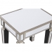 Postranný stolík Home ESPRIT Striebristý Zrkadlo Drevo MDF 43,5 x 33 x 45,5 cm