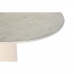 Tavolo aggiuntivo Home ESPRIT Bianco Beige Marrone Chiaro Metallo Ceramica 40 x 40 x 72 cm