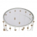 Set de 2 mese Home ESPRIT Alb Auriu* 42 x 42 x 55 cm