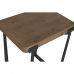 Conjunto de 2 mesas Home ESPRIT Castanho Preto 50 x 38 x 62 cm