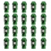Set Nakrętki OMP ELE20026 40 mm M12 x 1,25 20 uds Kolor Zielony (Odnowione A+)