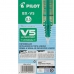 Liquid ink pen Pilot V-5 Hi-Tecpoint Green 0,3 mm (12 Units)
