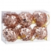 Коледни топки Бронз Пластмаса Polyfoam 6 x 6 x 6 cm (6 броя)